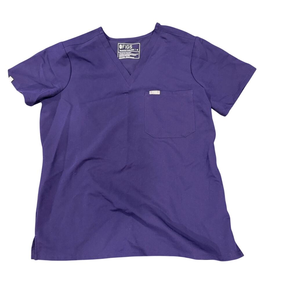 Figs Womens Catarina Scrup Top Medium Dark Purple